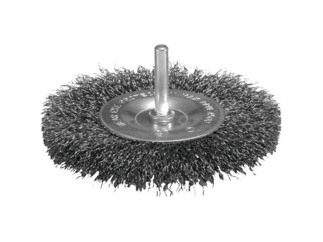 Щетка д/дрели дисковая 38 мм, толщина проволоки 0.3 мм, гофрированная, металл, 6 мм MAKITA