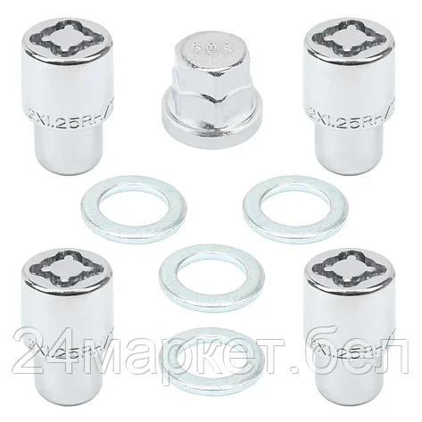 FORSAGE Набор секретных гаек на колесные диски M12x1.25RH 5пр. Forsage F-643305, фото 2