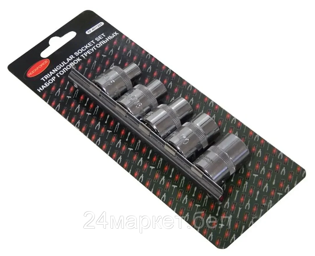 Rock FORCE Набор головок для ремонта топливных насосов а/м(М5-8мм,М6-10мм, М8-12мм, М10-15мм, М12-16.5мм), в