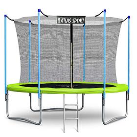 Батут с сеткой Atlas Sport 183 см 6ft зелёный
