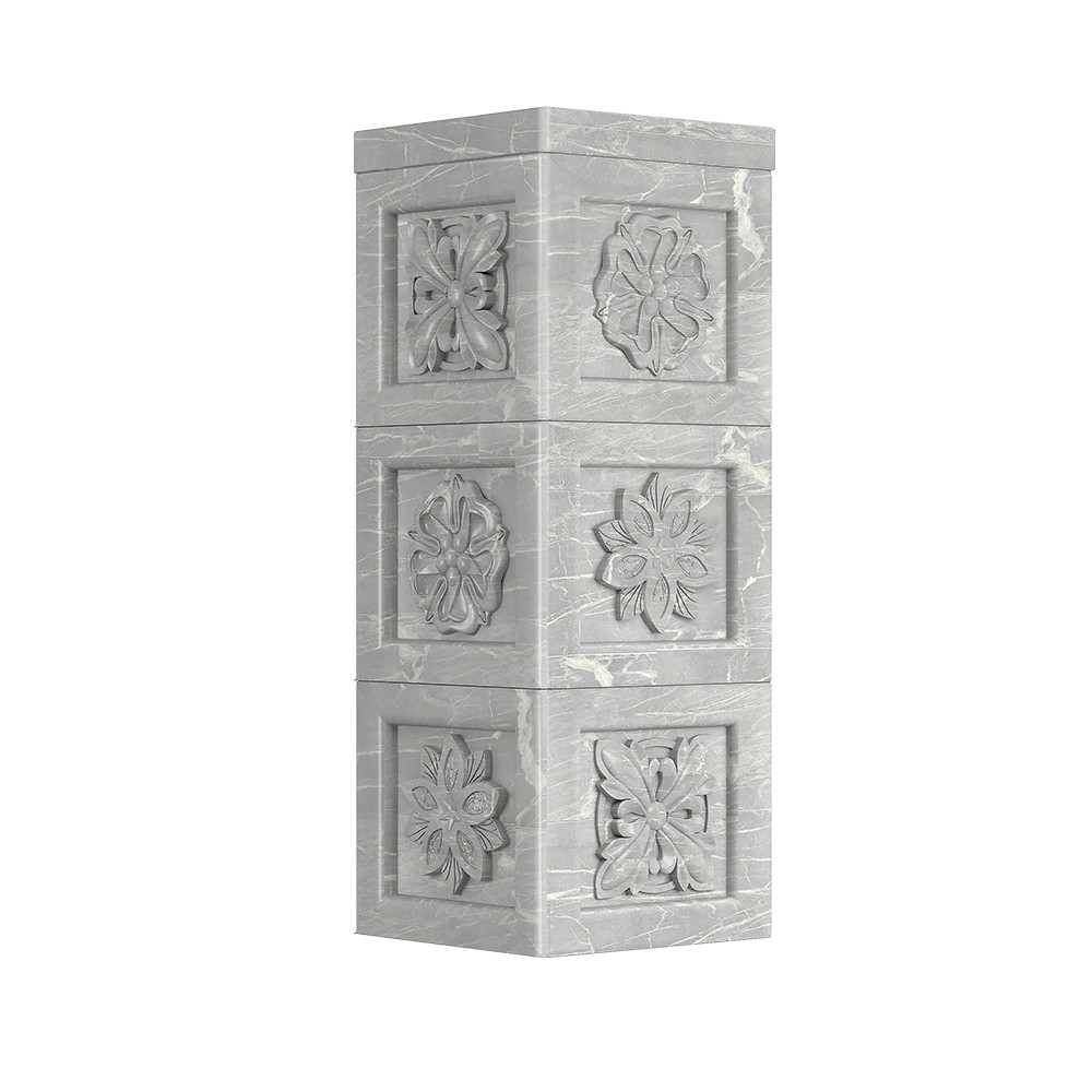 Облицовка дымохода Everest Талькохлорит "Профи 3 стороны" (280х280х750 S-50)