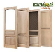 Неокрашенные двери из дуба.