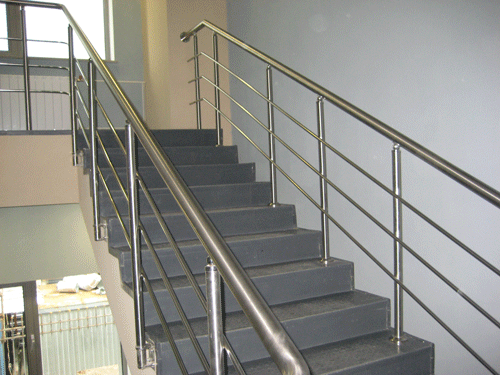 Ограждения лестниц из нержавейки - фото 6 - id-p51136260