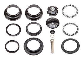 Детали рулевой колонки 1-1/8" безрезьбовая NECO H846 стальные чёрные