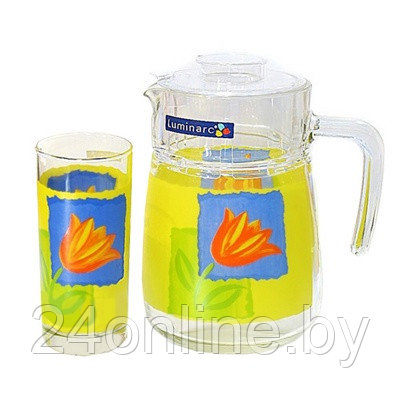 Набор кувшин + стаканы Luminarc MELYS SOLEIL (жёлтый) арт.: J9120