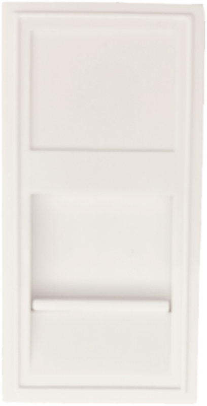 Розетка DEC RJ45 UTP кат.6a,  1мод.,  бел. (22.5х45мм)