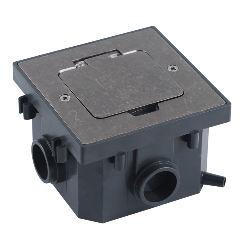 Лючок Surface 2 мод. (1 мод. 45х45 мм.),  оцинкованная сталь,  IP44,  (с уст. набором)