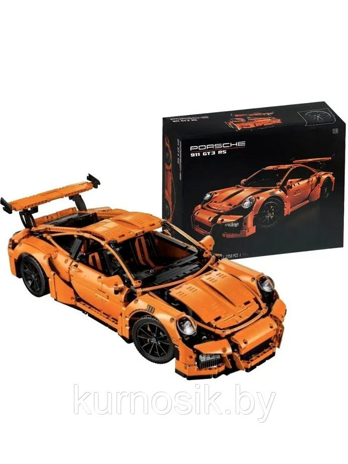 Конструктор Technic Оранжевый Porshe 911 2758 деталей