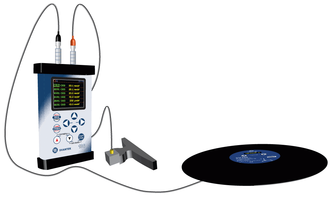 Виброметр, анализатор спектра, измеритель общей и локальной вибрации SV-106 - фото 1 - id-p35911523