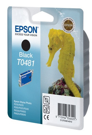 Картридж T0481/ C13T04814010 (для Epson Stylus Photo R200/ R220/ R300/ R320/ R340/ RX500/ RX600/ RX640) чёрный