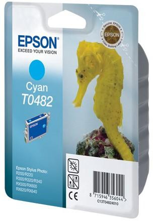 Картридж T0482/ C13T04824010 (для Epson Stylus Photo R200/ R300/ R320/ R340/ RX500/ RX600/ RX640) голубой