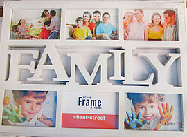 Фоторамка коллаж family на 6 фото