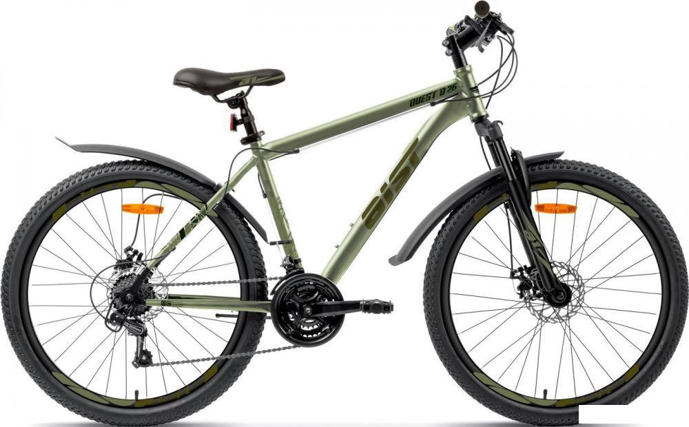 Велосипед AIST Quest Disc 26 р.20 2025 (разобранный, зеленый)