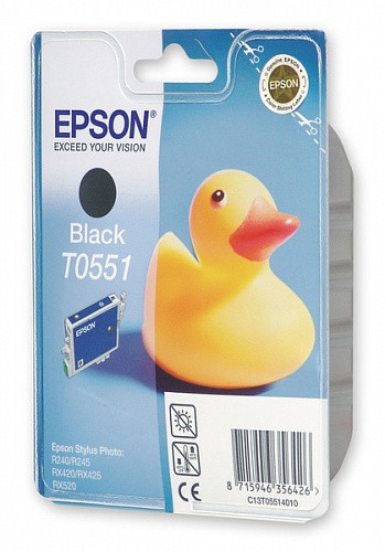 Картридж T0551/ C13T05514010 (для Epson Stylus Photo R240/ R245/ RX420/ RX425/ RX520) чёрный