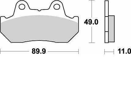 Колодки тормозные 654SM1 Braking (Италия)