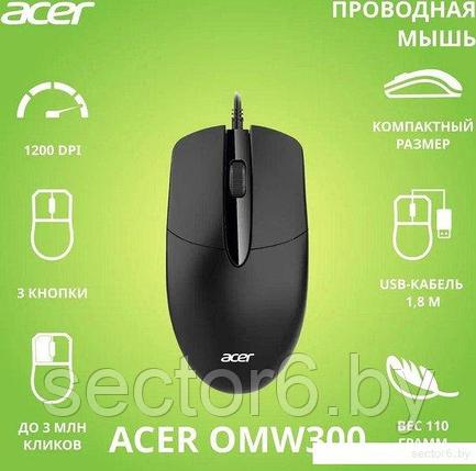 Мышь Acer OMW300 (черный), фото 2