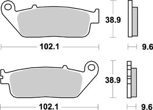 Колодки тормозные 720CM55 Braking (Италия)