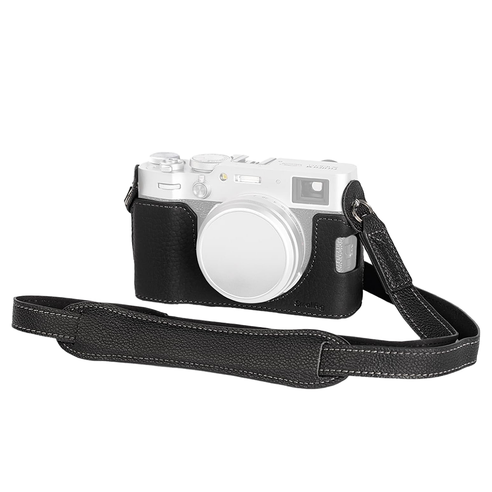 Чехол SmallRig Leather Half Case Kit для Fujifilm X100VI Чёрный