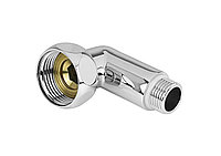 Соединение угловое 1" х 3/4"с накидной гайкой (пара) для полотенцесушителя в комплекте с отражателем