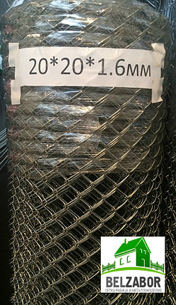 Сетка рабица оцинкованная 20*20*1,6 Проволока 1,5*10 м, фото 2