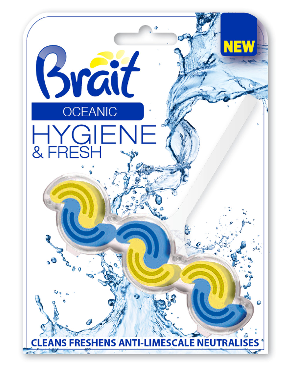 Туалетный блок BRAIT "OCEANIC HYCIENE & FRESH" 2-PHASE