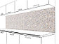 Скинали стеновая панель № 327 Гранит белый, фото 3