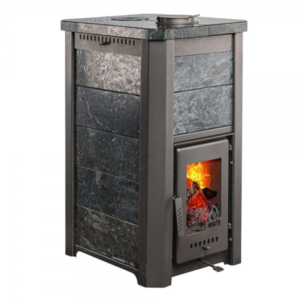 Печь для бани Варвара Сказка Дуэт Пироксенит со стеклом