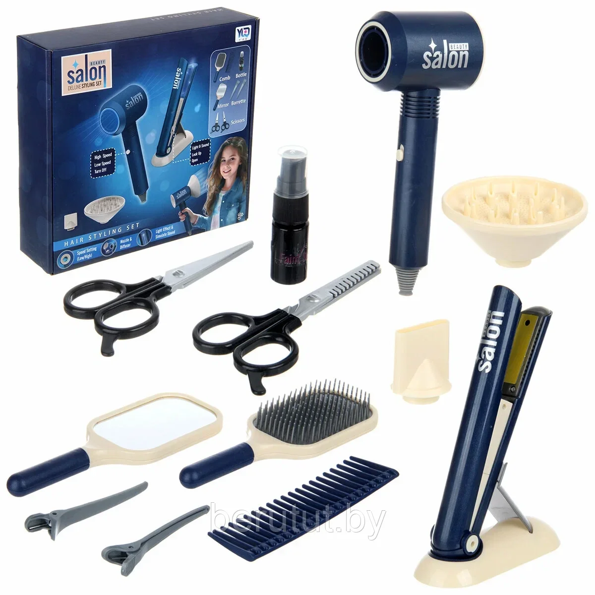 ​​​​​​​Набор стилиста для девочки с феном и аксессуарами Beauty salon YLQ -112
