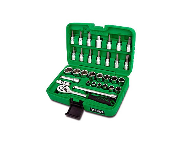 Набор головок и бит 45пр. 3/8" TOPTUL (GCAI4502)