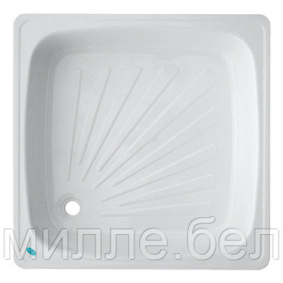 Душевой поддон Laguna стальной эмалированный 700х700x130