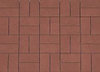 Тротуарная плитка "Прямоугольник" коричневая 60 мм., фото 2