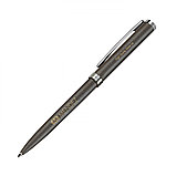 Черная металлическая шариковая ручка Delgado   для нанесения логотипа, фото 3