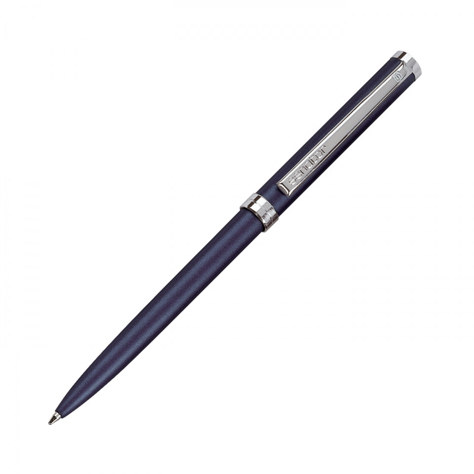 Темно-синяя металлическая шариковая ручка Delgado   для нанесения логотипа