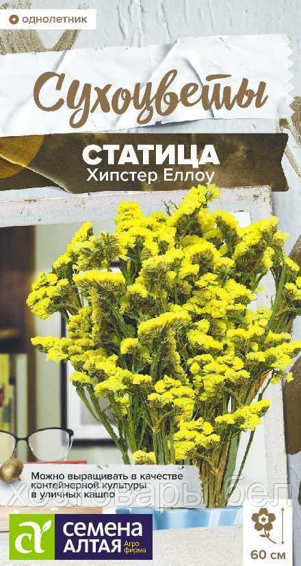 Статица Хипстер Еллоу 5шт Одн 60см (Сем Алт) Сухоцветы