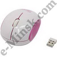 Мышь беспроводная CBR Wireless Optical Mouse S14 Pink