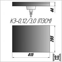 Конфорка КЭ-0.12/3.0