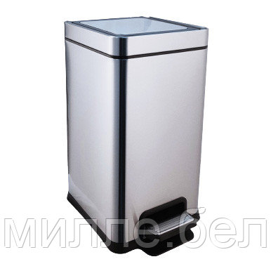 Урна с педалью Ksitex SGB-12M, микролифт, 12л., матовая