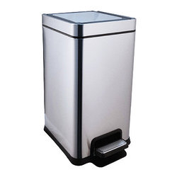 Урна с педалью Ksitex SGB-12M, микролифт, 12л., матовая