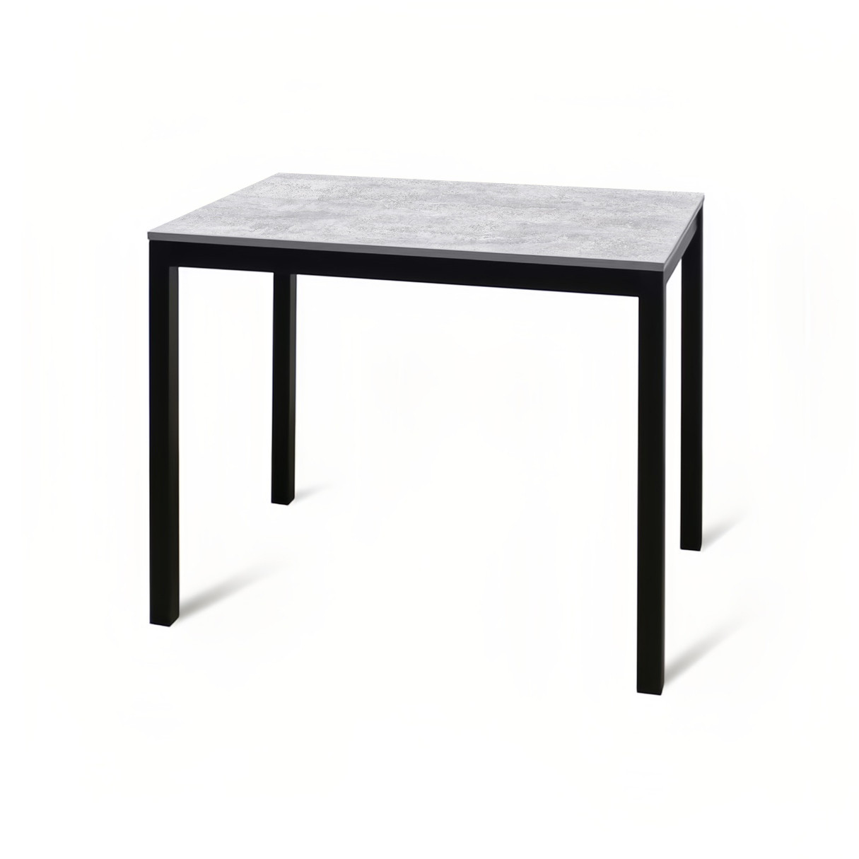Стол М169 "Симпл 2" Бетон метрополитан/черный матовый