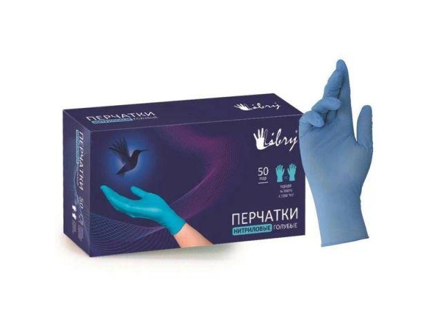 Перчатки нитриловые, р-р M, уп. 50 пар LIBRY