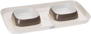 Миски на подставке Ferplast Glam Tray Extra Small (коричневый)