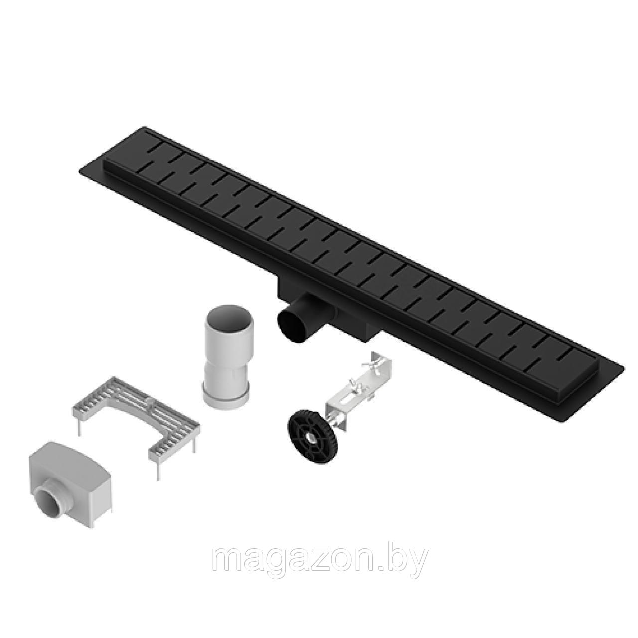 Трап для душа Diadonna DS44-60BL с защитой от запаха (прямоугольный)