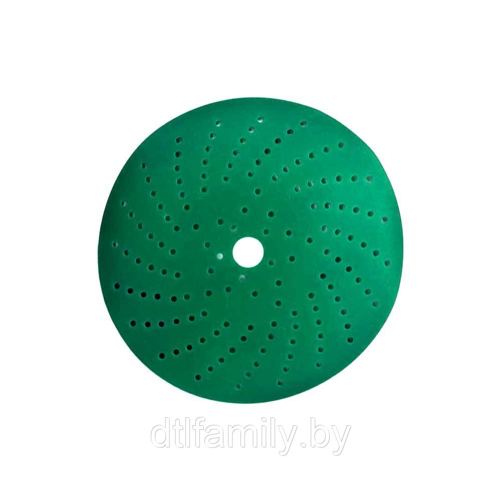 Шлифлист d150 мм мультипылеотвод P120 (цирконий на пленке) Гамматест GTA205F120