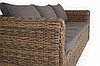 "Кальяри" диван из искусственного ротанга (гиацинт) трехместный, цвет соломенный, фото 5