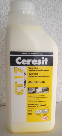 Грунт Ceresit CT17 концентрат 1 л.