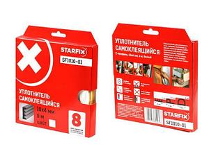 Уплотнитель "E" белый 10х4мм 6м (сдвоенный профиль 2х3м) STARFIX