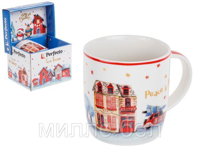 Кружка керамическая, в кор., 360 мл., GOLDEN WISHES-3, PERFECTO LINEA