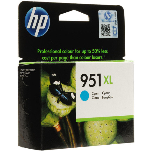 Картридж 951XL/ CN046AE (для HP OfficeJet Pro 251/ 276/ 8100/ 8600/ 8610/ 8615/ 8620/ 8630/ 8660) голубой