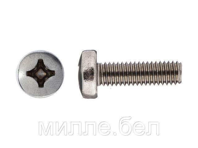 Винт М4х30 мм полусфера, нерж.сталь (А2), DIN 7985 (25 шт в зип-локе) STARFIX