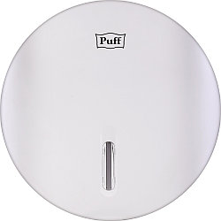 Диспенсер туалетной бумаги Puff-7145, белый, с замком, ABS-пластик